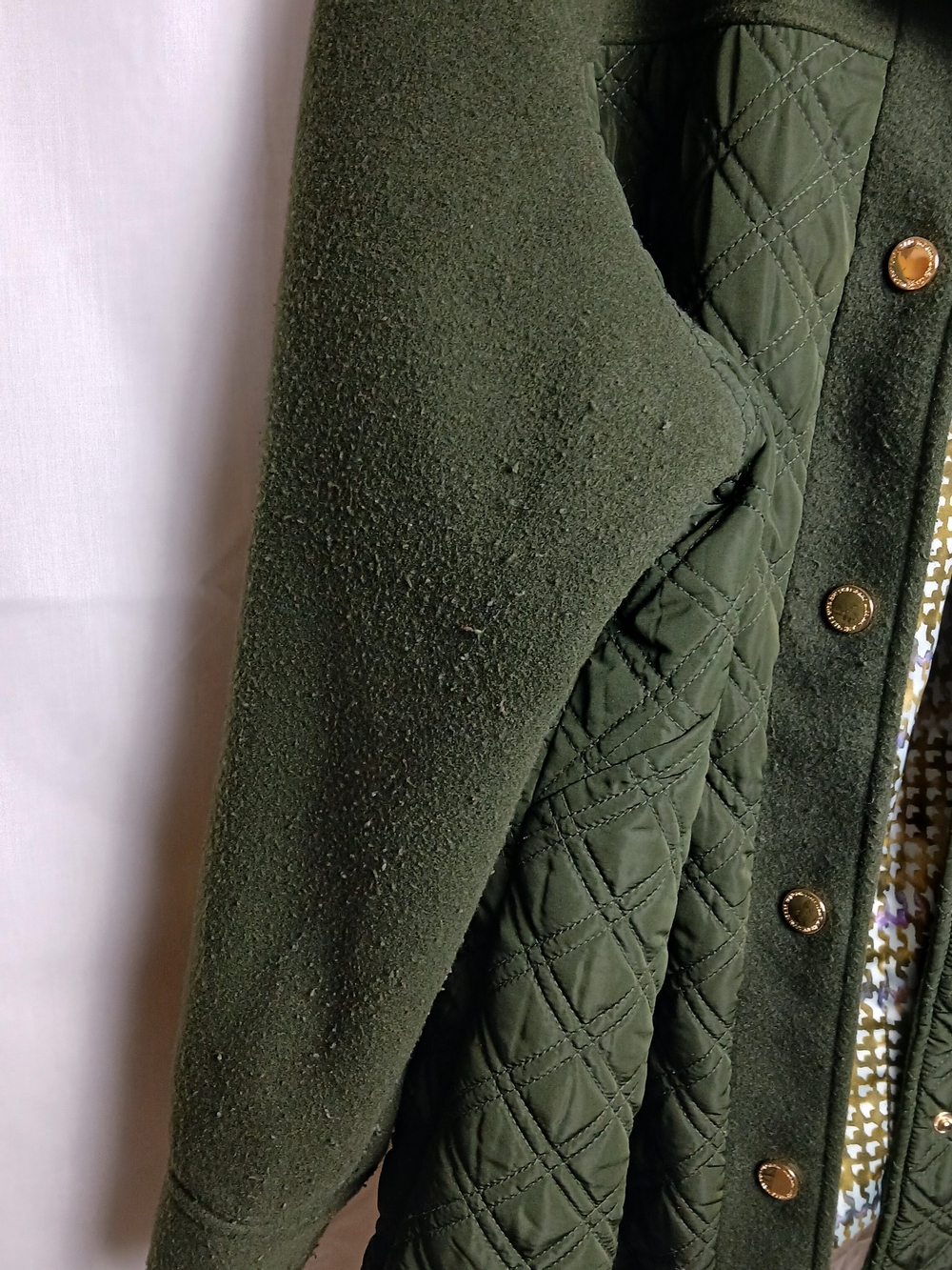 Isaac Mizrahi Live! Estate Quilted Jacket with Lining for Women Green - 2XL - Picture 7 of 8